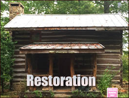Historic Log Cabin Restoration  Jeffersonton, Virginia